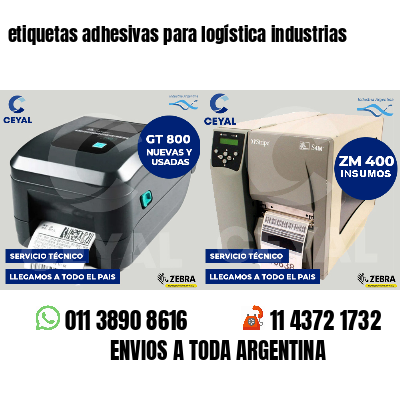 etiquetas adhesivas para logística industrias