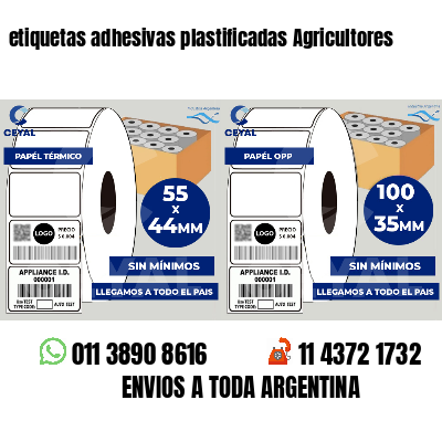 etiquetas adhesivas plastificadas Agricultores