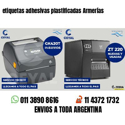 etiquetas adhesivas plastificadas Armerías