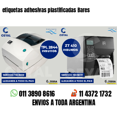 etiquetas adhesivas plastificadas Bares
