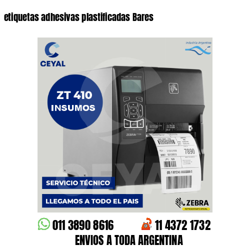 etiquetas adhesivas plastificadas Bares