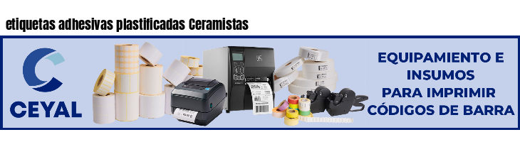 etiquetas adhesivas plastificadas Ceramistas