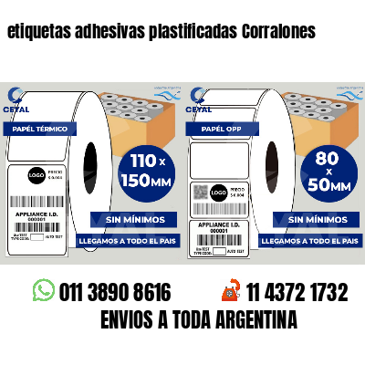 etiquetas adhesivas plastificadas Corralones