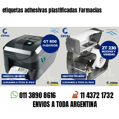 etiquetas adhesivas plastificadas Farmacias