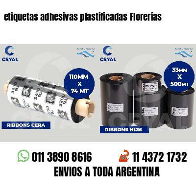 etiquetas adhesivas plastificadas Florerías