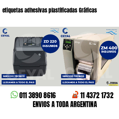 etiquetas adhesivas plastificadas Gráficas