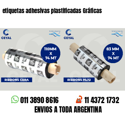 etiquetas adhesivas plastificadas Gráficas