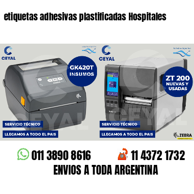etiquetas adhesivas plastificadas Hospitales