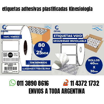 etiquetas adhesivas plastificadas Kinesiología