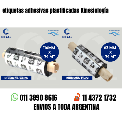 etiquetas adhesivas plastificadas Kinesiología