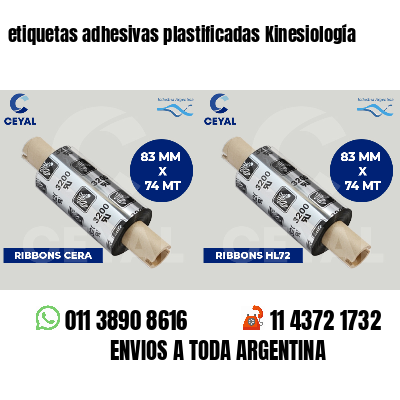etiquetas adhesivas plastificadas Kinesiología
