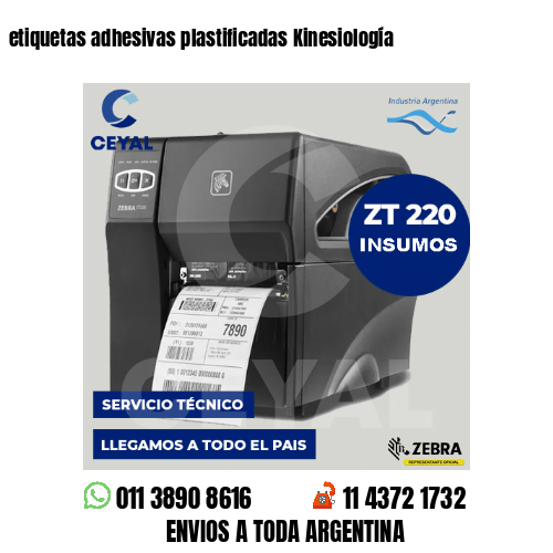 etiquetas adhesivas plastificadas Kinesiología