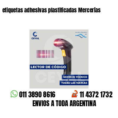 etiquetas adhesivas plastificadas Mercerías