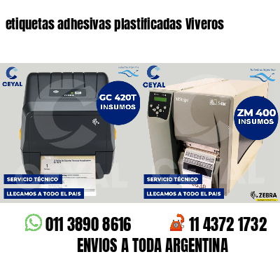 etiquetas adhesivas plastificadas Viveros