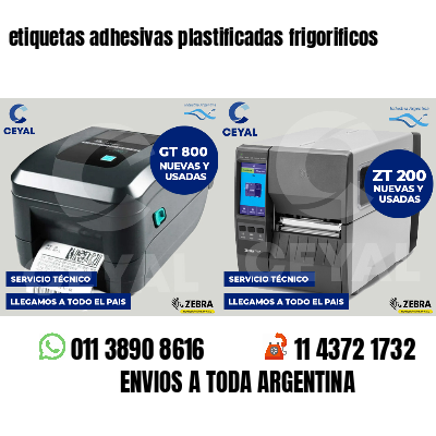 etiquetas adhesivas plastificadas frigorificos