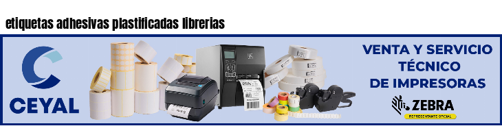 etiquetas adhesivas plastificadas librerias