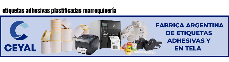 etiquetas adhesivas plastificadas marroquinería
