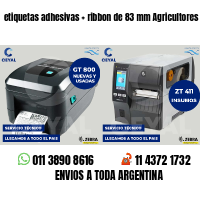etiquetas adhesivas ribbon de 83 mm Agricultores
