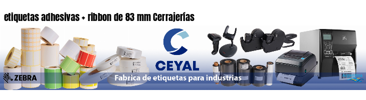etiquetas adhesivas ribbon de 83 mm Cerrajerías