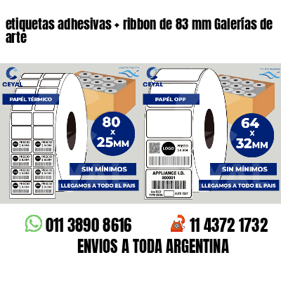 etiquetas adhesivas ribbon de 83 mm Galerías de arte