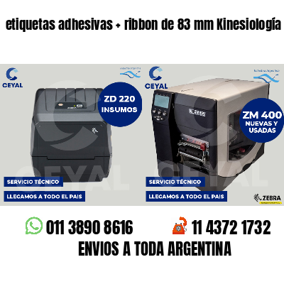 etiquetas adhesivas ribbon de 83 mm Kinesiología