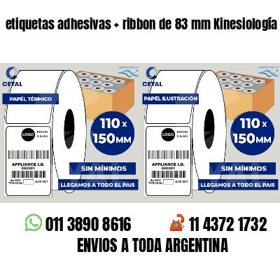 etiquetas adhesivas ribbon de 83 mm Kinesiología
