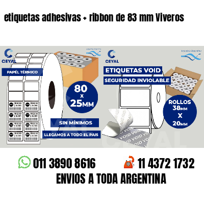 etiquetas adhesivas ribbon de 83 mm Viveros