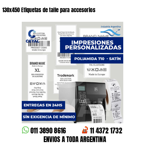 130x450 Etiquetas de talle para accesorios