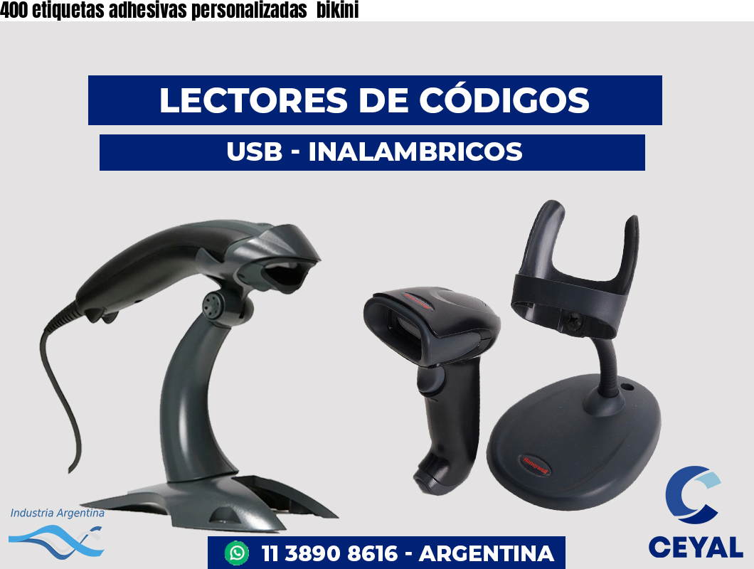 400 etiquetas adhesivas personalizadas  bikini
