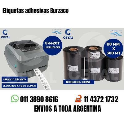 Etiquetas adhesivas Burzaco