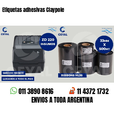 Etiquetas adhesivas Claypole