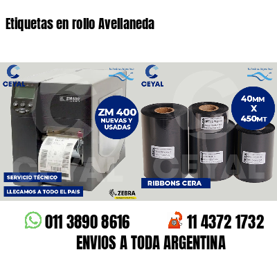 Etiquetas en rollo Avellaneda