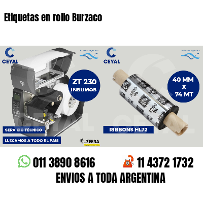 Etiquetas en rollo Burzaco