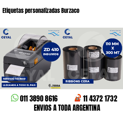 Etiquetas personalizadas Burzaco