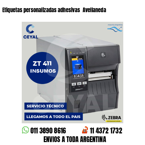 Etiquetas personalizadas adhesivas Avellaneda