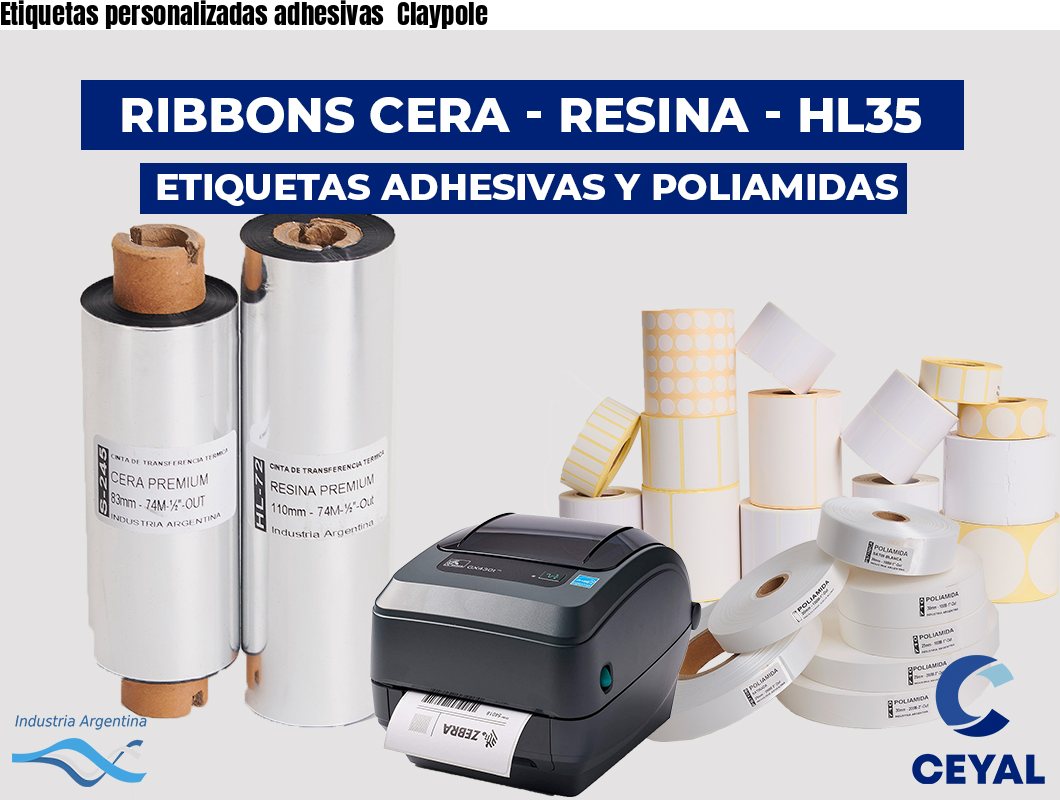 Etiquetas personalizadas adhesivas  Claypole
