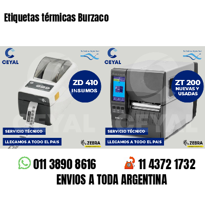 Etiquetas térmicas Burzaco