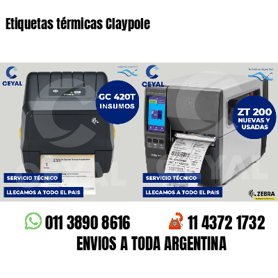 Etiquetas térmicas Claypole