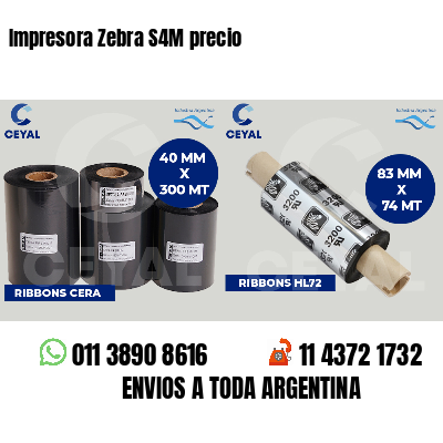 Impresora Zebra S4M precio