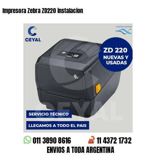 Impresora Zebra ZD220 instalacion
