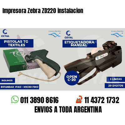 Impresora Zebra ZD220 instalacion