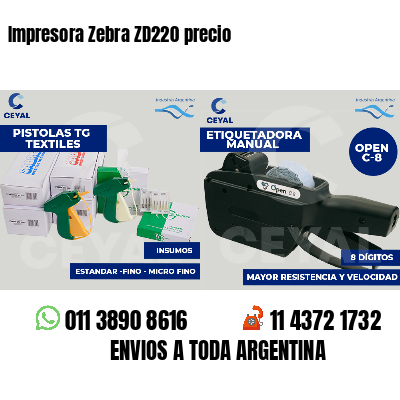 Impresora Zebra ZD220 precio