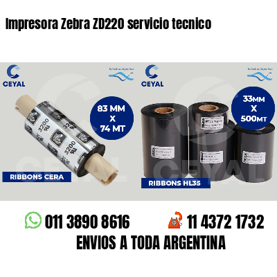 Impresora Zebra ZD220 servicio tecnico
