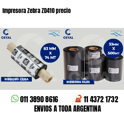 Impresora Zebra ZD410 precio