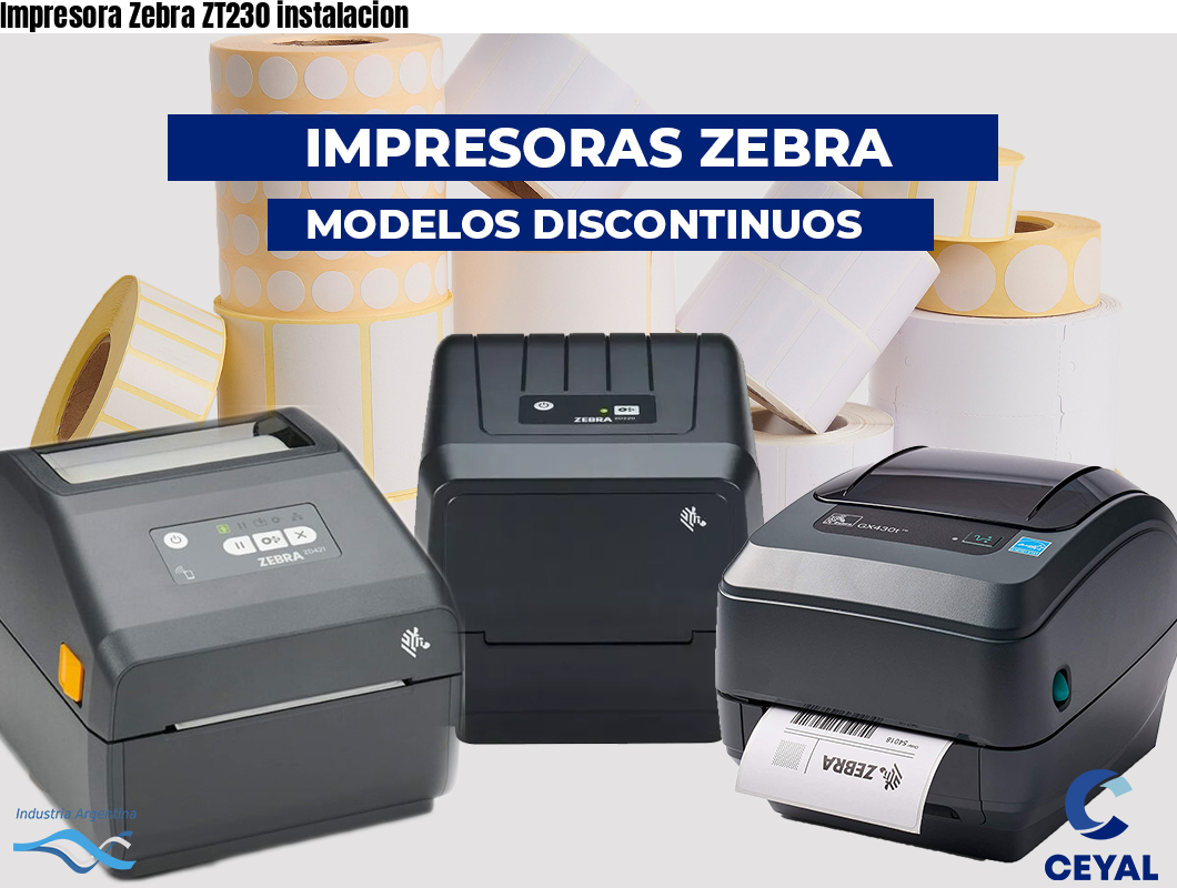 Impresora Zebra ZT230 instalacion