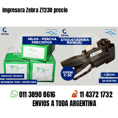 Impresora Zebra ZT230 precio
