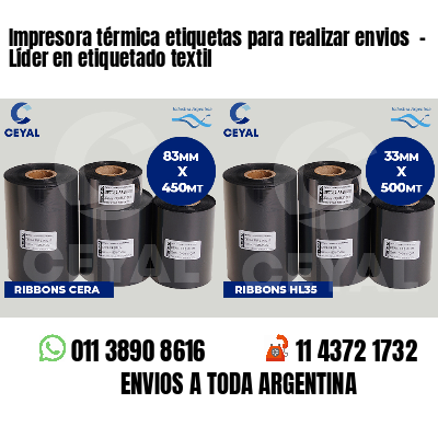 Impresora térmica etiquetas para realizar envios - Líder en etiquetado textil