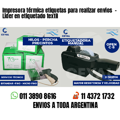 Impresora térmica etiquetas para realizar envios  - Líder en etiquetado textil