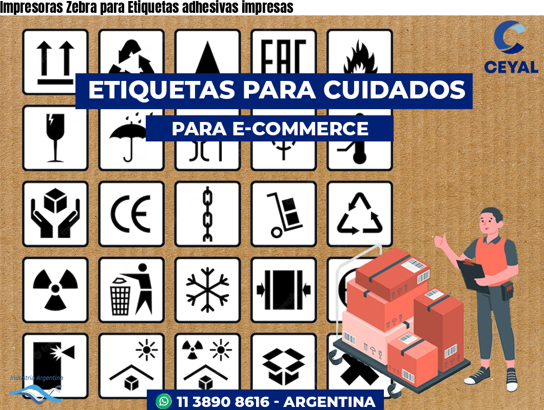 Impresoras Zebra para Etiquetas adhesivas impresas