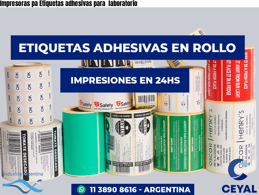 Impresoras pa Etiquetas adhesivas para  laboratorio
